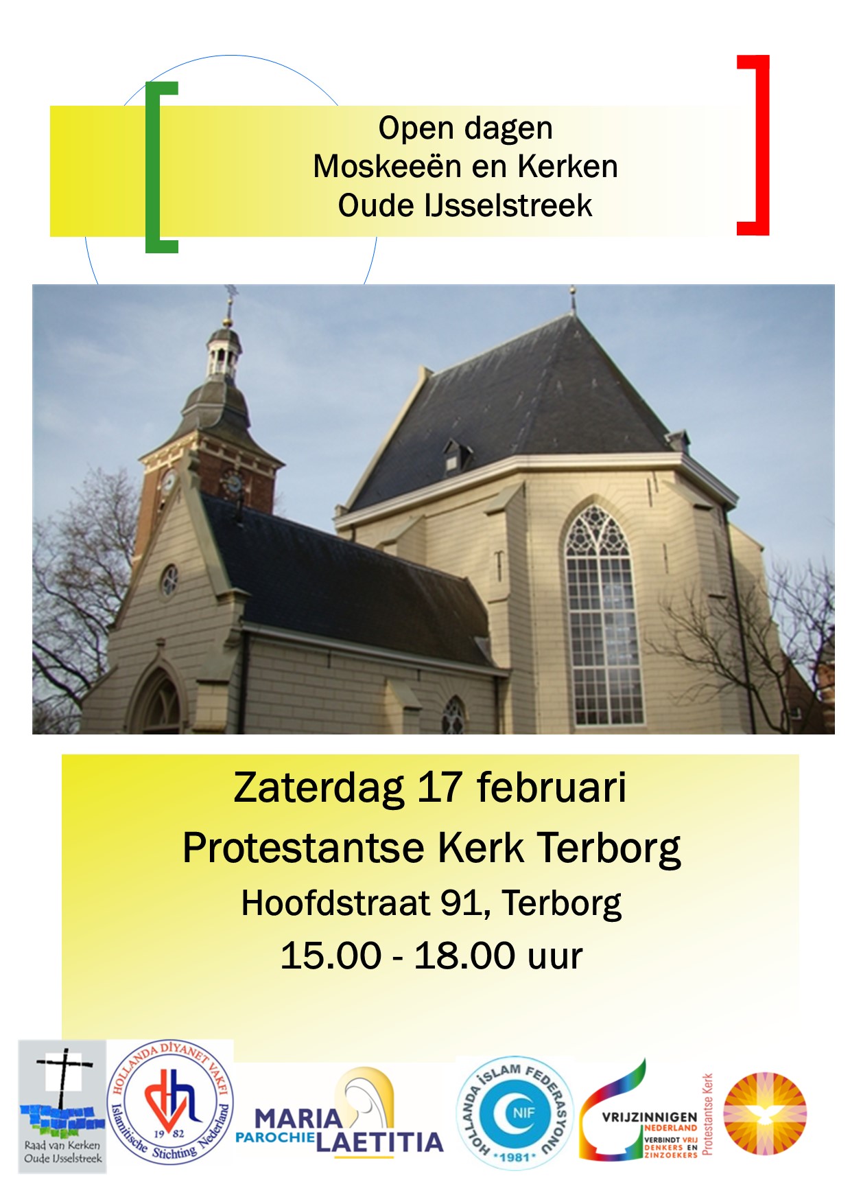 Affiche Open Dagen 2018 prot kerk Terborg feb2018